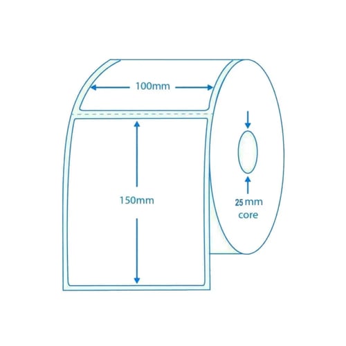 . ورق بوليصه الشحن شدة 5 رول الرول 500 ستيكر مقاس1...