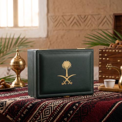 صندوق إهداء جلدي فاخر للعود