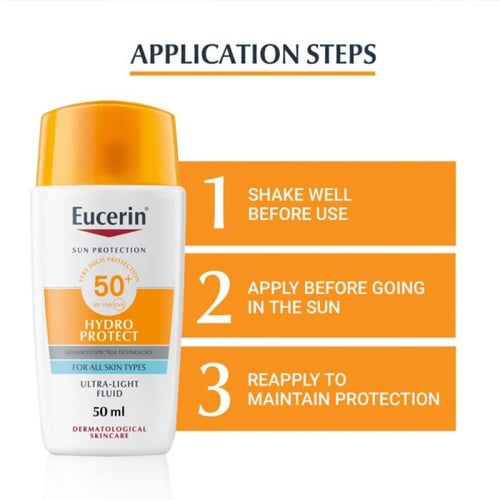 eucerin يوسيرين، هيدرو بروتكت، واقي شمس، مع عامل ح...