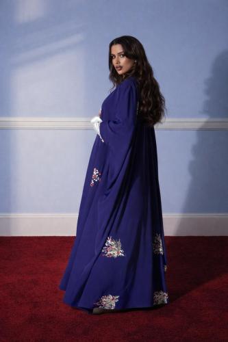 blue abaya