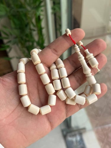 مسباح عاج ناب فيل طبيعي