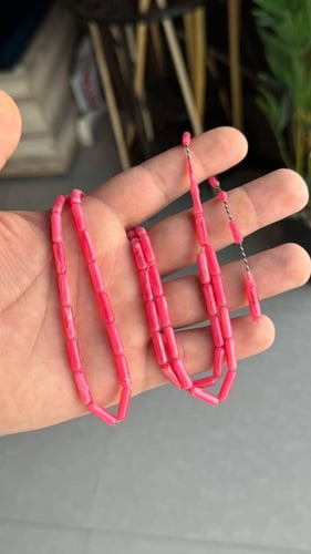 مسباح مساطر لحمي معرق بشفافيه صب قديم .