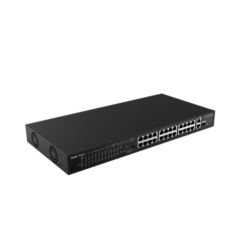 Reyee RG-ES126S-LP V2-24-Port 10/100 Mbps with 2-P...