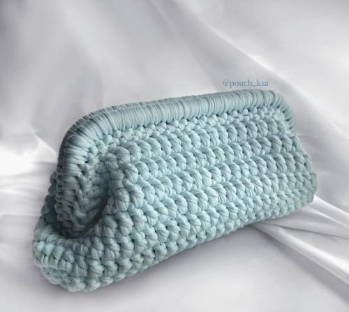 شنطة كلاتش الازرق الفاتح