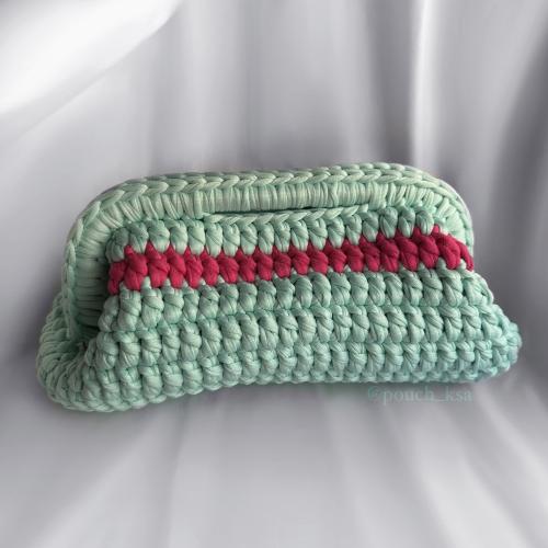 شنطة كلاتش اخضر نعناعي