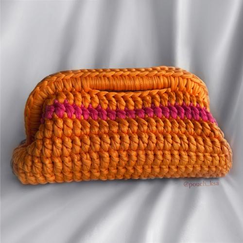 شنطة كلاتش اورنج