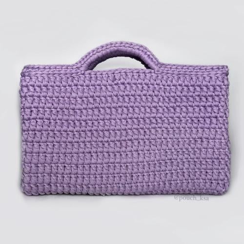 شنطة tote bag باللون الليلكي