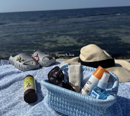 شنطة كلاتش الازرق الفاتح