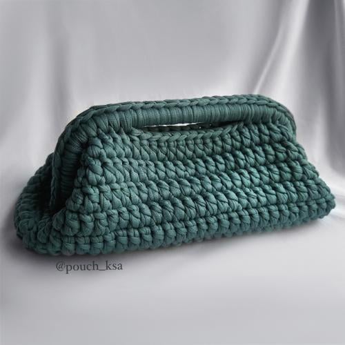 شنطة كلاتش اخضر غامق