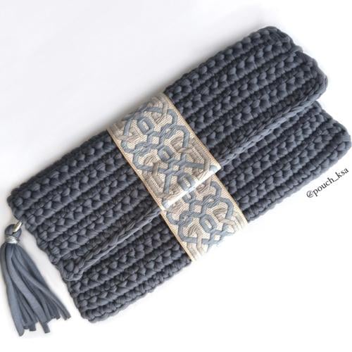 شنطة رمادي غامق من تشكيلة رمضان