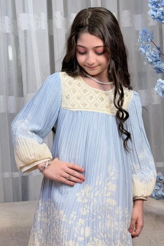 فستان بناتي مشجر 55406