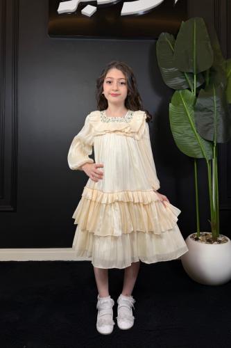 فستان بناتي طبقات 55401