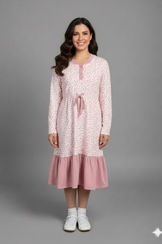 ترنج نسائي روب نسائي بقماش مزخرف بنقوش صغيرة D1000...