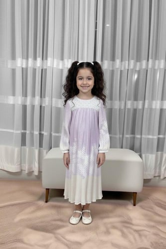 فستان بناتي مشجر 55406