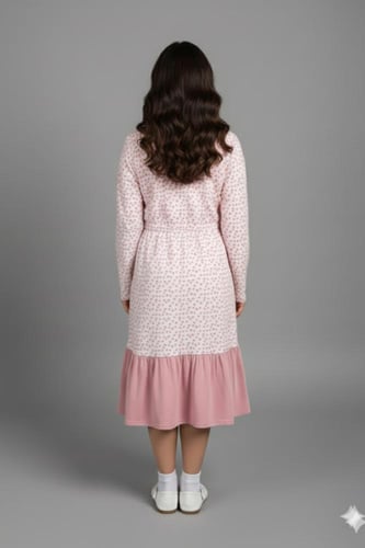 ترنج نسائي روب نسائي بقماش مزخرف بنقوش صغيرة D1000...