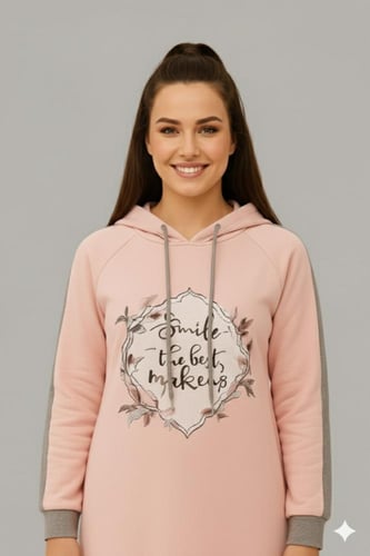 روب نسائي برسمة في الصدر D10004