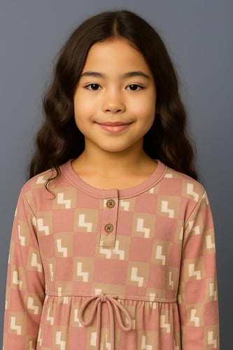 روب بناتي طويل بحزام و رباط في الخصر 1011