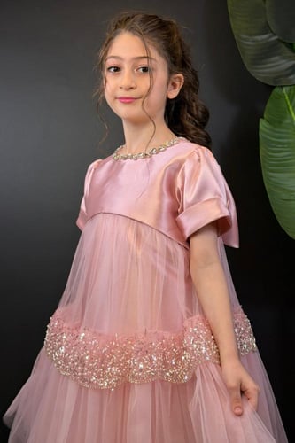 فستان سهرة بناتي بتل S9202
