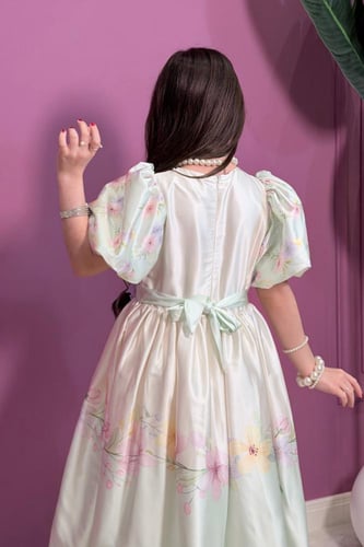 فستان بناتي مورد بكتوف شيفون 55385