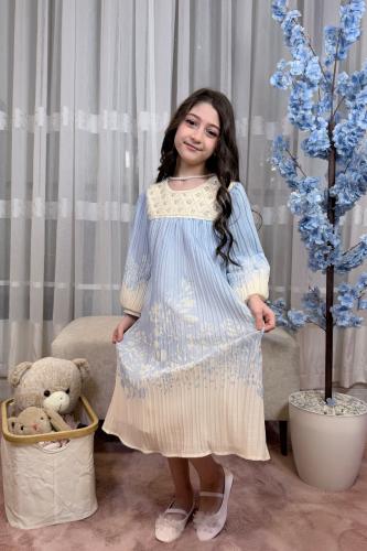 فستان بناتي مشجر 55406