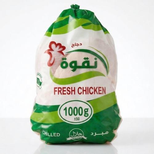 Fresh chilled chicken, weight 1000 grams