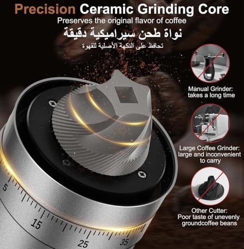 مطحنة قهوة كهربائية مطورة من اكس كيموس