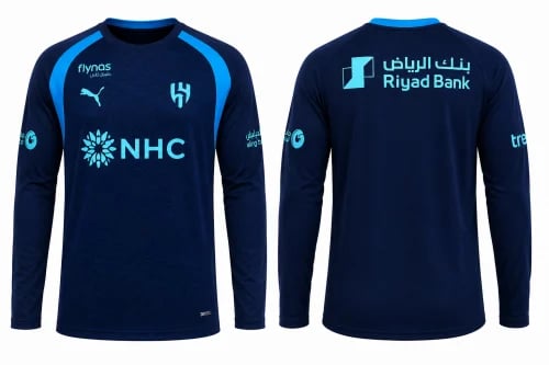 تيشيرت الهلال السعودي التدريبي كم طويل 2026-2027