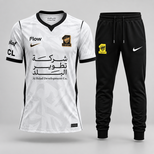 طقم نادي الاتحاد السعودي الاحتياطي 2026-2027 – تيشيرت + بنطال