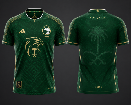 تيشيرت المنتخب السعودي الأخضر – تصميم خاص 2026 | إ...