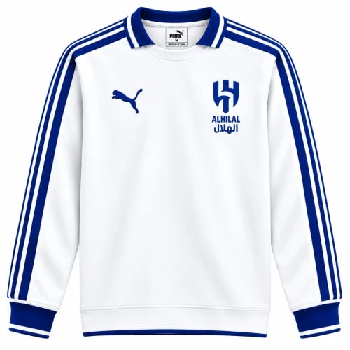 سويتر الهلال الأبيض والأزرق 2027