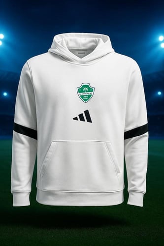 بلوفر نادي الاهلي السعودي الجديد للون ابيض