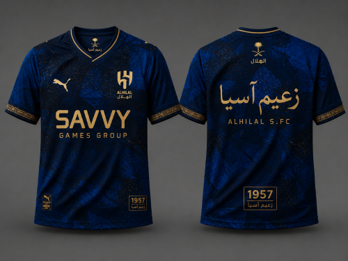 تيشيرت الهلال تصميم خاص جديد 2027