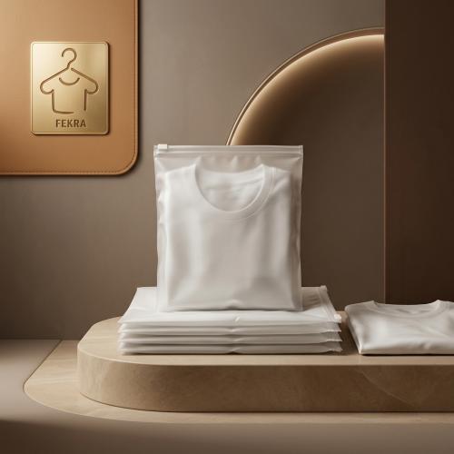Zippered clothing packaging bag