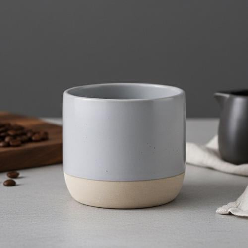Gray ceramic mug (220 ml) – custom design