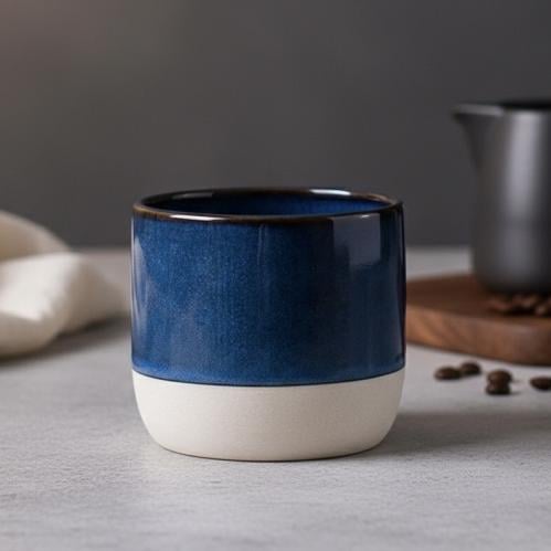 Blue ceramic mug (220 ml) – custom design
