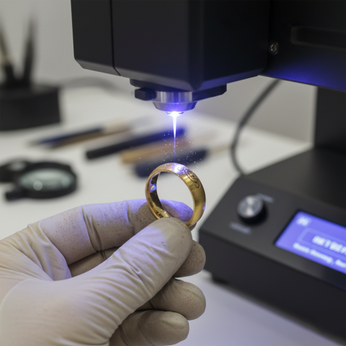 Engraving on gold or silver