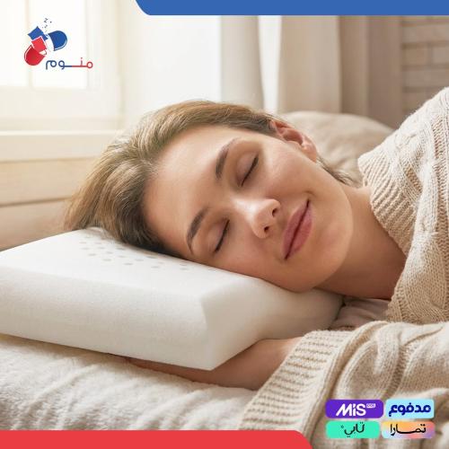 مخدة لاتكس ميموري فوم بتهوية مركزية دائرية