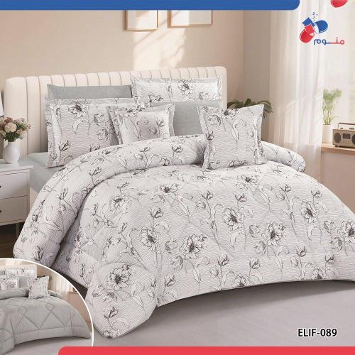 مفرش اليف مشجر وجهين مكروفايبر (ELIF -089)