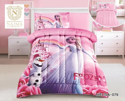 بكج مفرش أطفال 4 قطع + لباد 14 سم + مخدتين