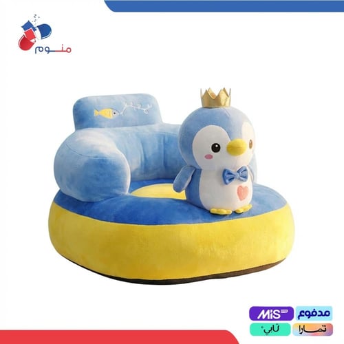 كرسي أطفال قماش قطيفة بتصميم كرتوني لطيف مع دمية م...