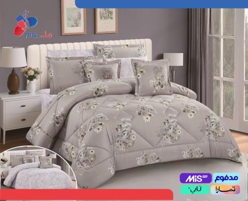 مفرش مشجر EL_DIBAJ نفرين 8 قطع ميكروفايبر 100% بحش...