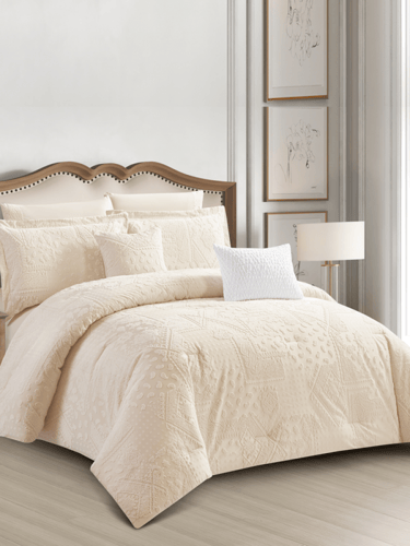 مفرش دونتيلا جاكار نفرين من 8 قطع