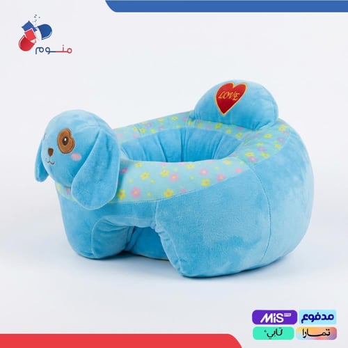 كرسي أطفال قماش قطيفة بتصميم كرتوني لطيف مع دمية م...