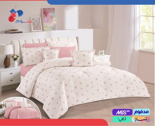 مفرش الماس قطن 100% – نفرين 8 قطع