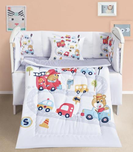 مفارش أطفال مع حواجز 5 قطع لراحة وأمان النوم