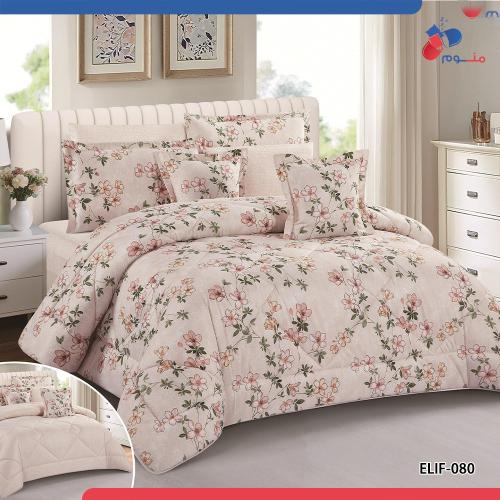 مفرش اليف مشجر وجهين مكروفايبر (ELIF -080)