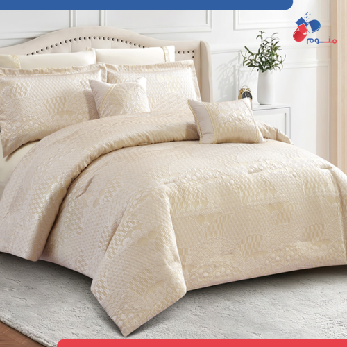 مفرش دونتيلا جاكار نفرين من 8 قطع