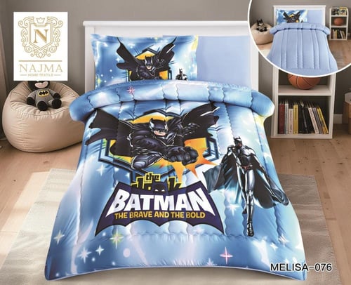 بكج مفرش أطفال 4 قطع ميكروفايبر + لباد 14 سم + مخد...