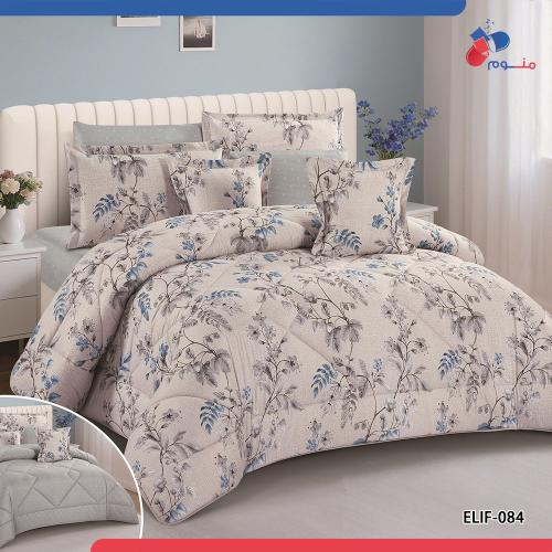 مفرش اليفا مشجر وجهين مكروفايبر (ELIF -084)