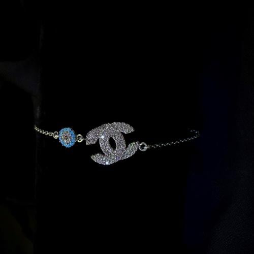 Silver bracelet 925 with zircon